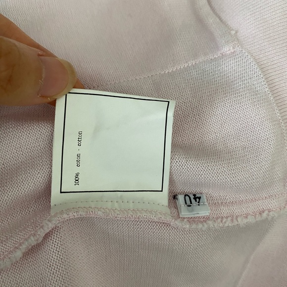 Authentic Chanel pink CC logo buttons cardigan sweater 40 - Picture 6 of 9